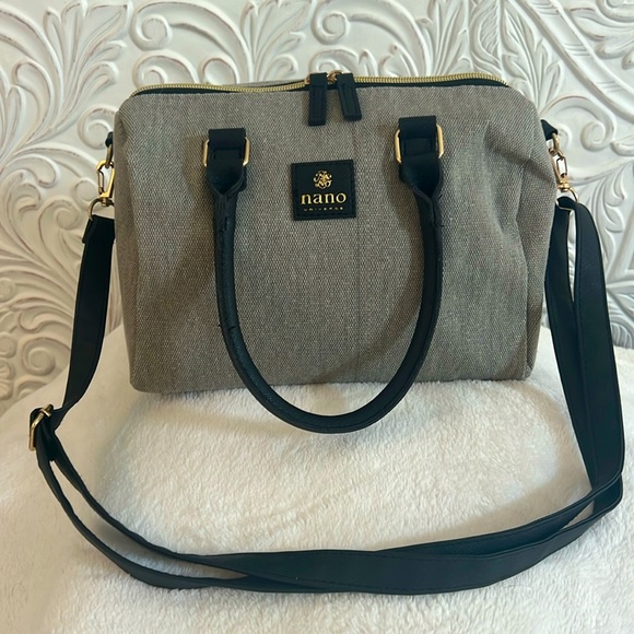 Nano Universe Grey Tweed Bag - Picture 1 of 8